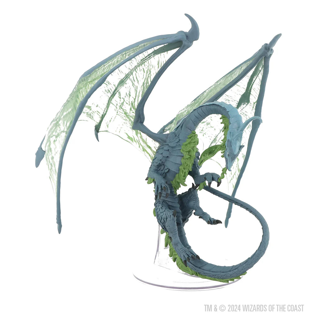D&D Icons of the Realms: Adult Moonstone Dragon Premium Miniatures WizKids   