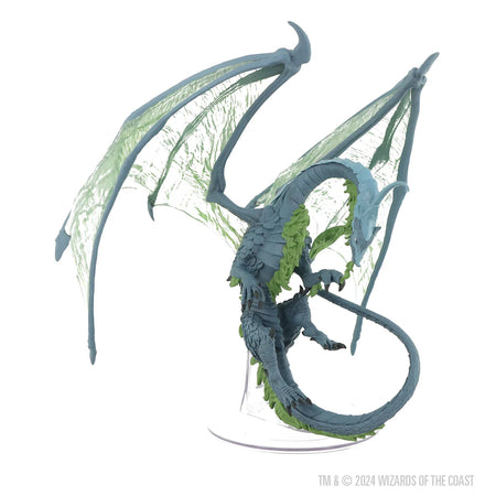 D&D Icons of the Realms: Adult Moonstone Dragon Premium Miniatures WizKids   