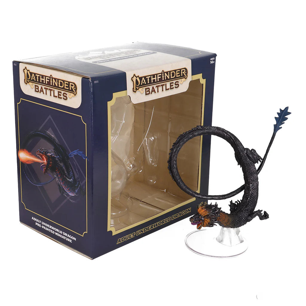 Pathfinder Battles: Adult Underworld Dragon Miniature Premium Miniatures WizKids   