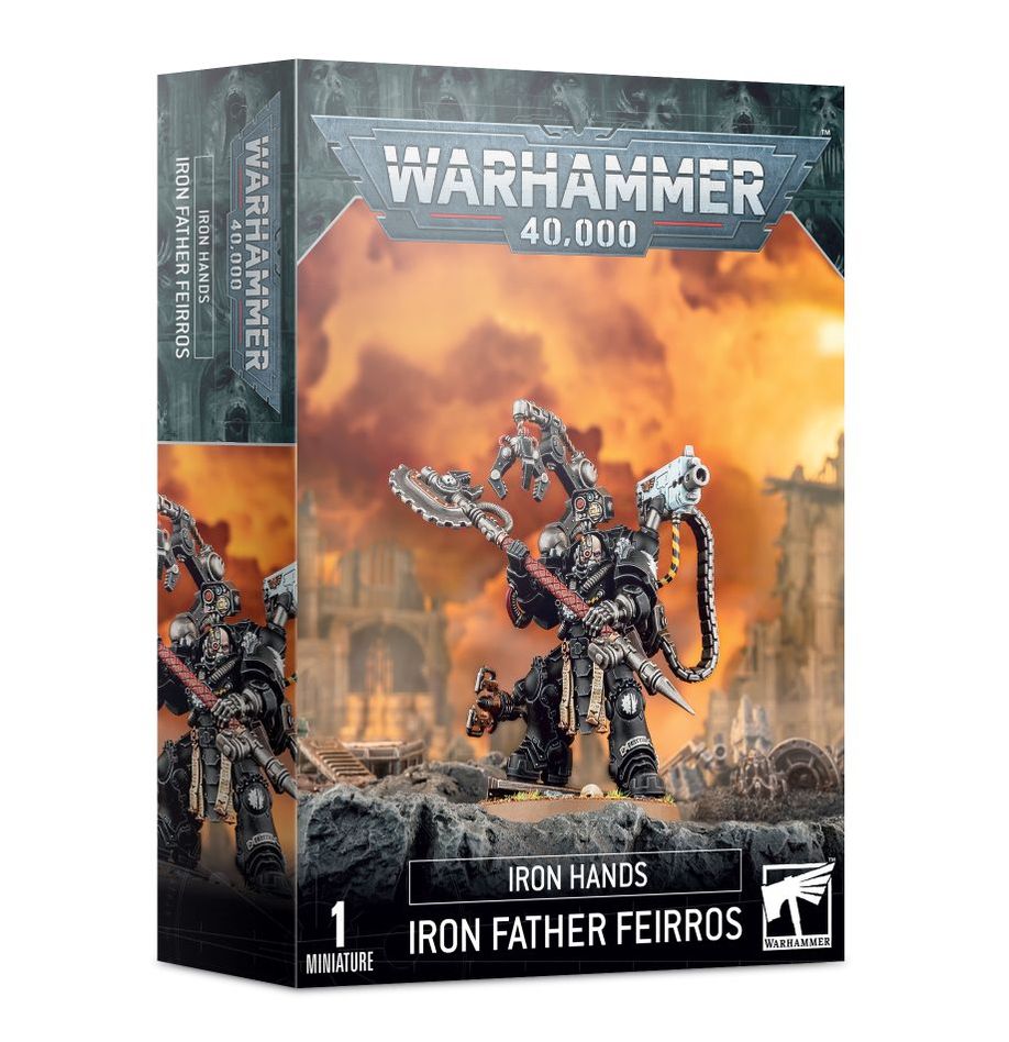 Warhammer 40K Iron Hands: Iron Father Feirros Miniatures Games Workshop W40K IH Iron Father Feirros