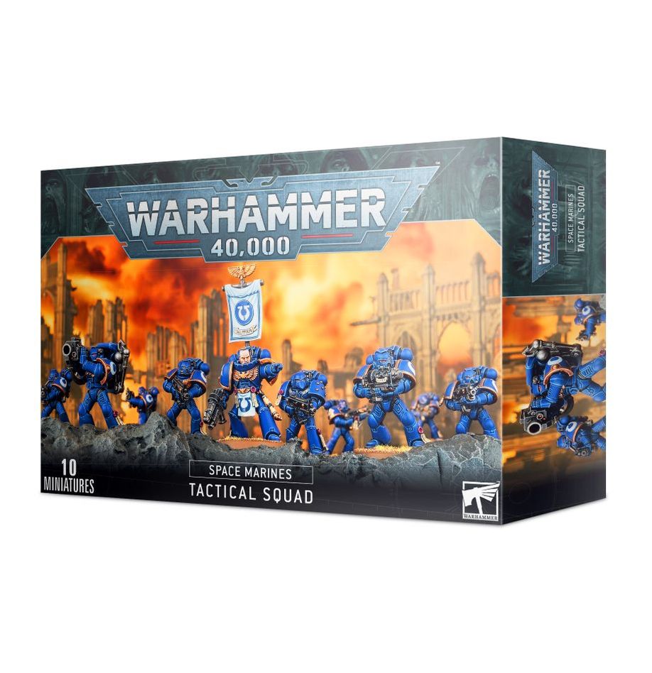 Warhammer 40K Space Marines: Tactical Squad Miniatures Games Workshop   