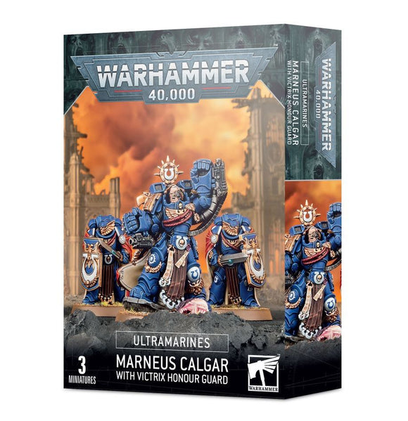 Warhammer 40K Ultramarines Marneus Calgar with Victrix Honour Guard Home page Games Workshop   