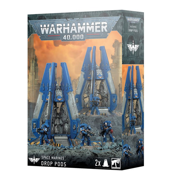 Warhammer 40K Space Marines: Drop Pods Miniatures Games Workshop W40K SM Drop Pods