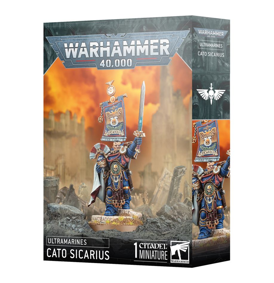 Warhammer 40K Ultramarines Cato Sicarius Miniatures Games Workshop W40K UM Cato Sicarius