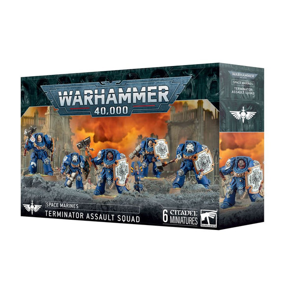 Warhammer 40K Space Marines: Terminator Assault Squad Miniatures Games Workshop W40K SM TermSquad