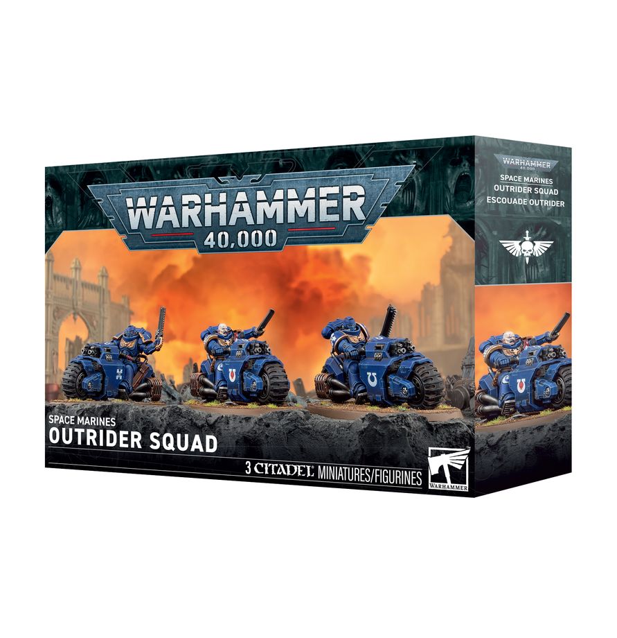 Warhammer 40K Space Marines: Outrider Squad Miniatures Games Workshop W40K SM Outrider Squad