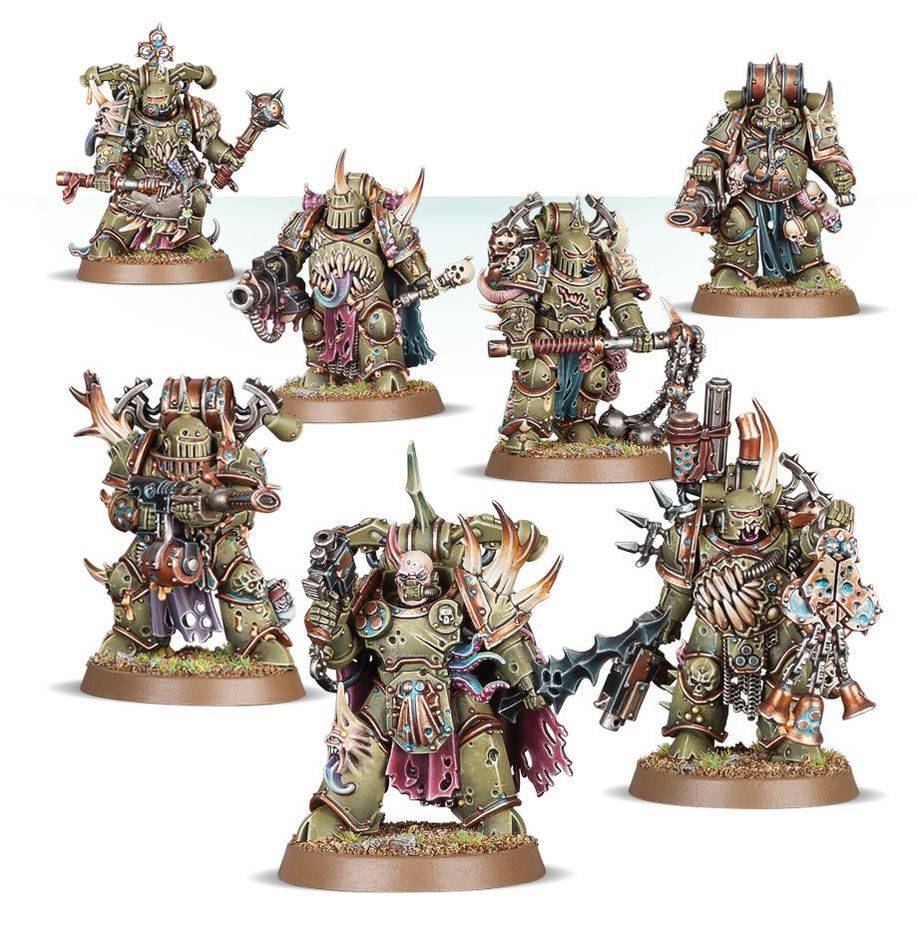 Warhammer 40K Death Guard: Plague Marines Miniatures Games Workshop   