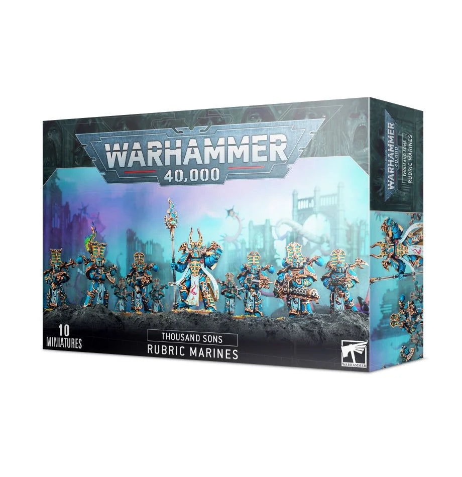 Warhammer 40K Thousand Sons: Rubric Marines Miniatures Games Workshop   