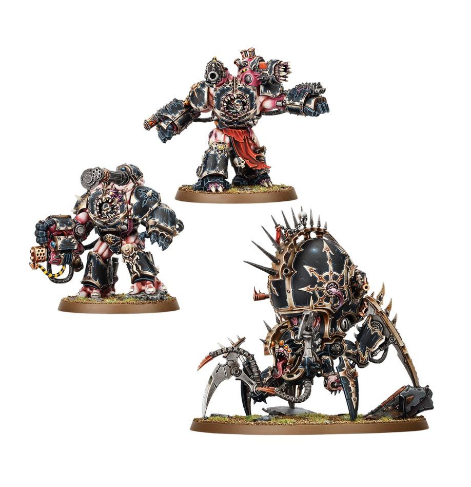Warhammer 40K Chaos Space Marines: Warpforged (Venomcrawler and Obliterators) Miniatures Games Workshop