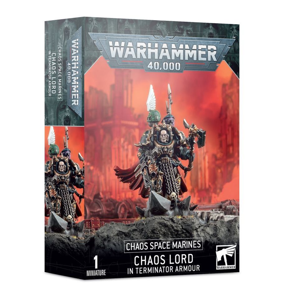 Warhammer 40K Chaos Space Marines: Chaos Lord in Terminator Armour