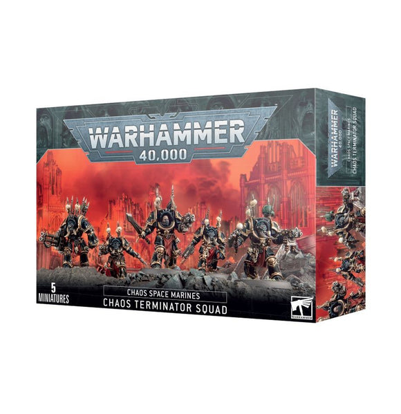 Warhammer 40K Chaos Space Marines: Chaos Terminator Squad Miniatures Games Workshop   