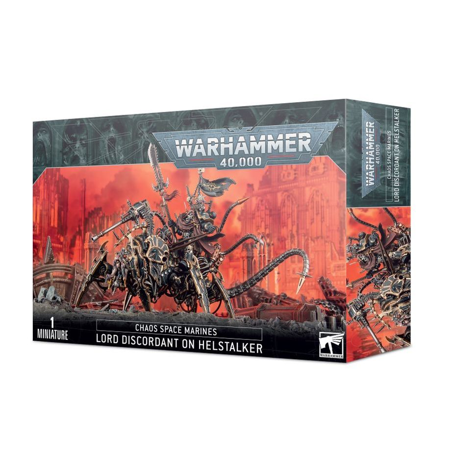 Warhammer 40K Chaos Space Marines: Lord Discordant on Helstalker Miniatures Games Workshop   
