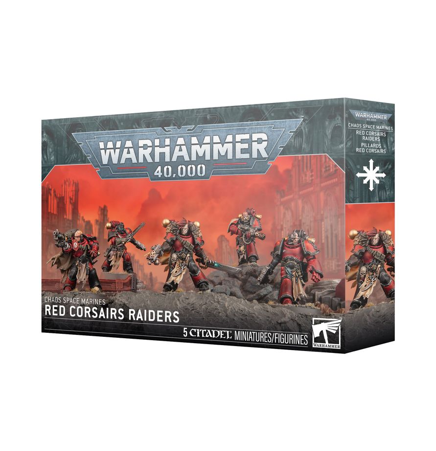 Warhammer 40K Red Corsairs Raiders Miniatures Games Workshop WH40K Red Corsairs Raiders