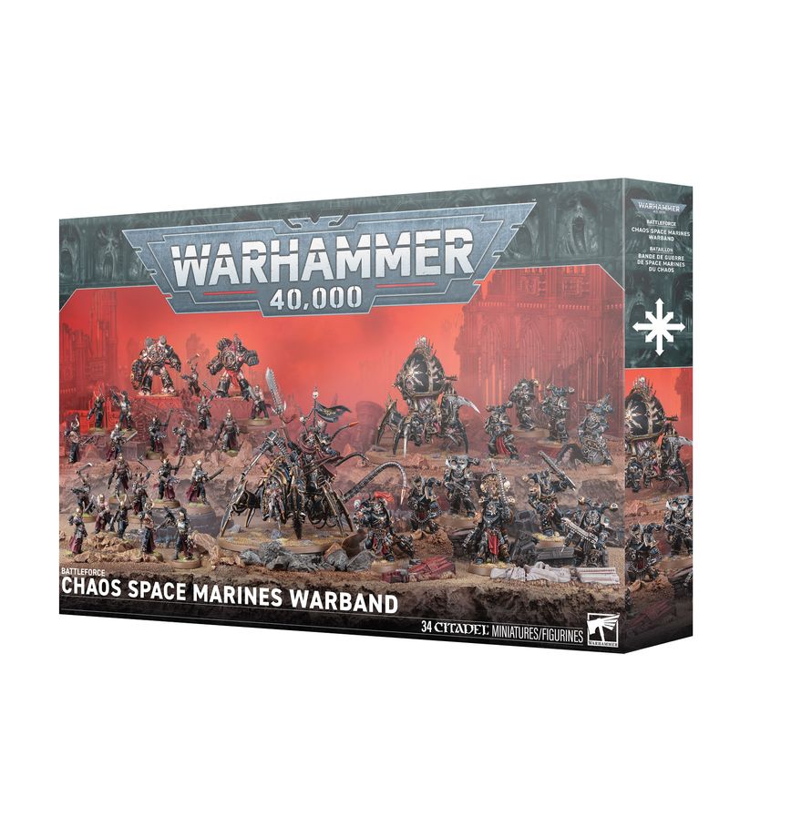 Warhammer 40K Battleforce: Chaos Space Marines Warband Miniatures Games Workshop W40K BF CSM Warband