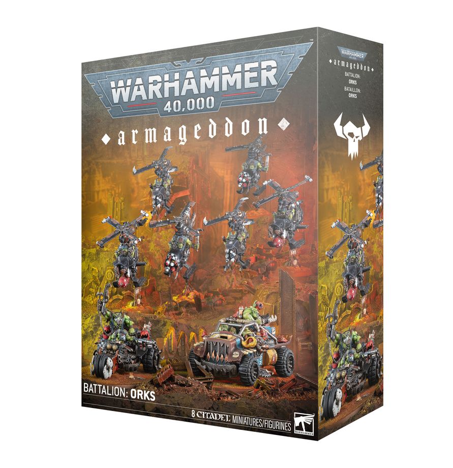 Warhammer 40k Armageddon Battalion: Orks Miniatures Games Workshop WH40k Arma Battalion: Orks