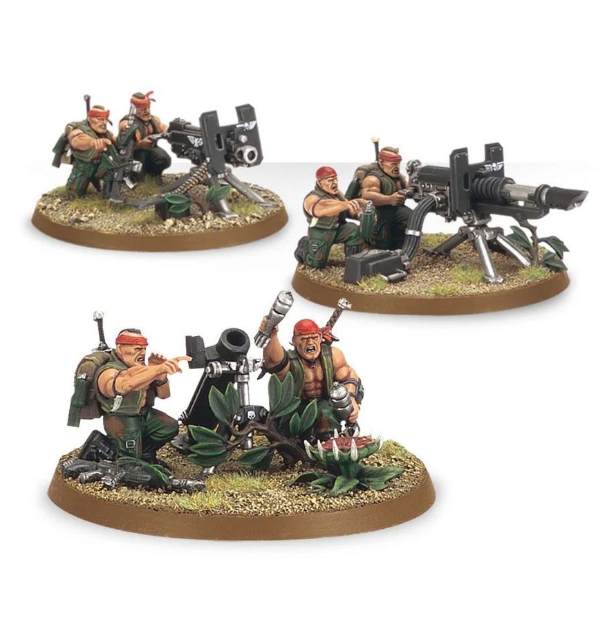 Warhammer 40K Catachan Heavy Weapons Squad Miniatures Games Workshop W40K Catachan HWS
