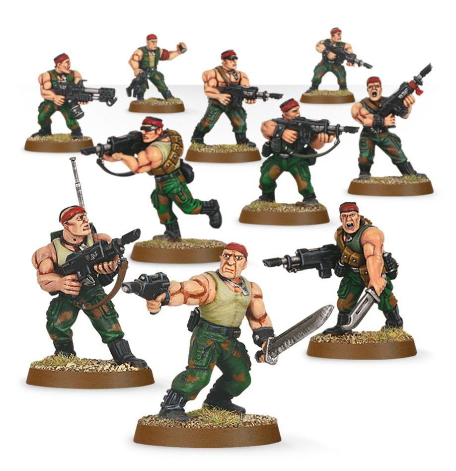 Warhammer 40K Astra Militarum: Catachan Jungle Fighters Miniatures Games Workshop