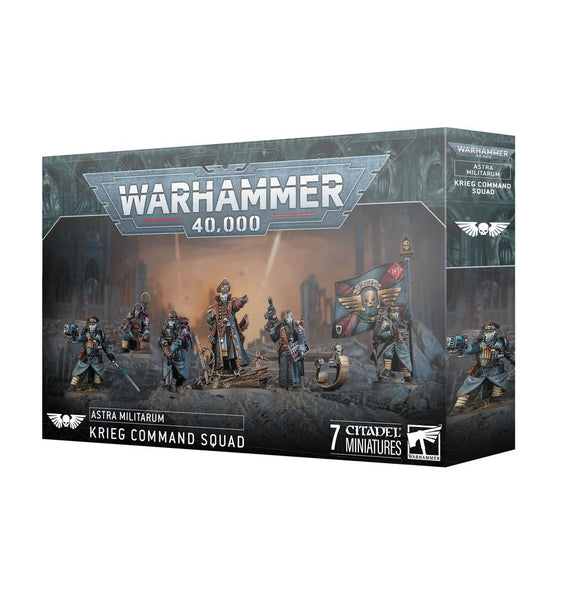 Warhammer 40K Astra Militarum: Krieg Command Squad Miniatures Games Workshop