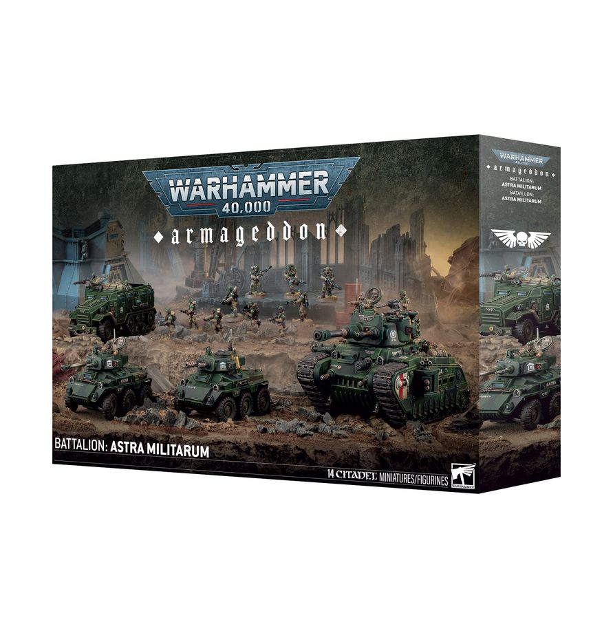 Warhammer 40k Armageddon Battalion: Astra Militarum Miniatures Games Workshop WH40k Arma Battalion: Astra Militarum