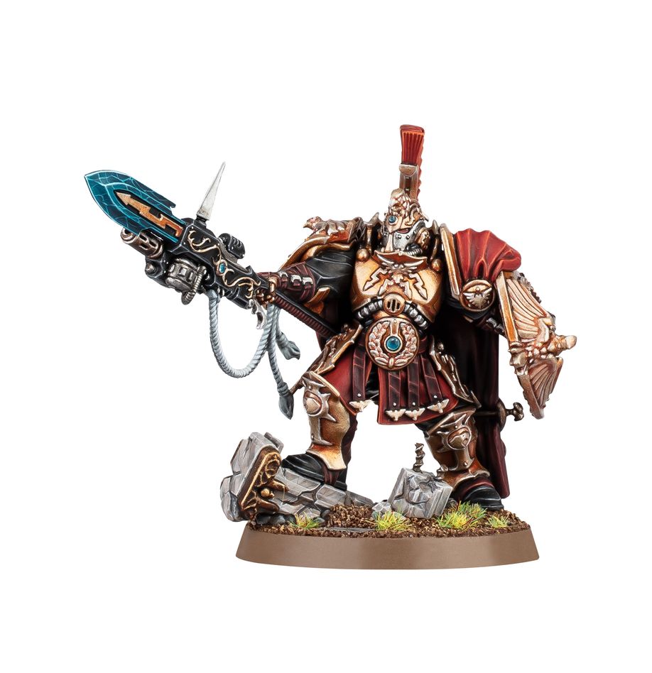 Warhammer 40k - Adeptus Custodes - Shield-Captain, Miniatura In Plastica Multiparte