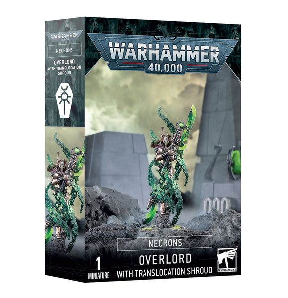 Warhammer 40K Necrons: Overlord with Translocation Shroud Miniatures Games Workshop   