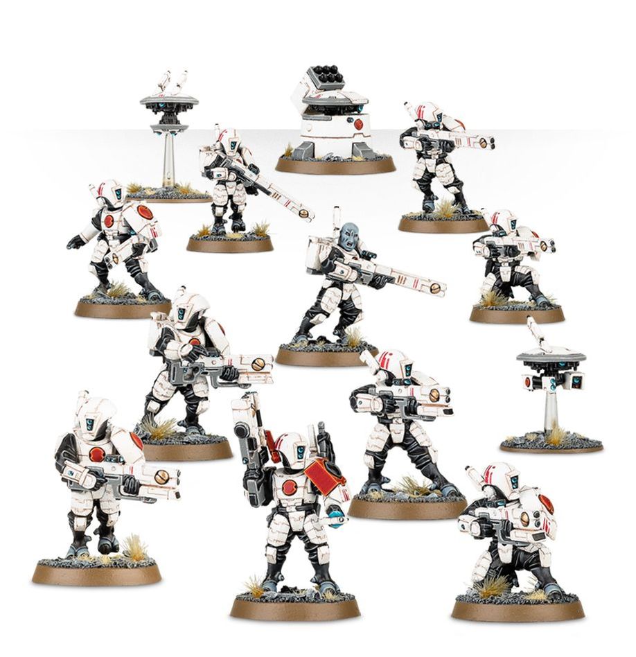 Warhammer 40K Tau Empire: Fire Warriors Breacher/Strike Team Miniatures Games Workshop