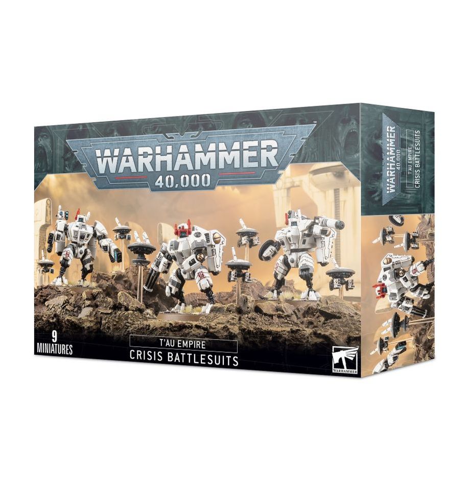 Warhammer 40K Tau Empire: Crisis Battlesuits Miniatures Games Workshop   