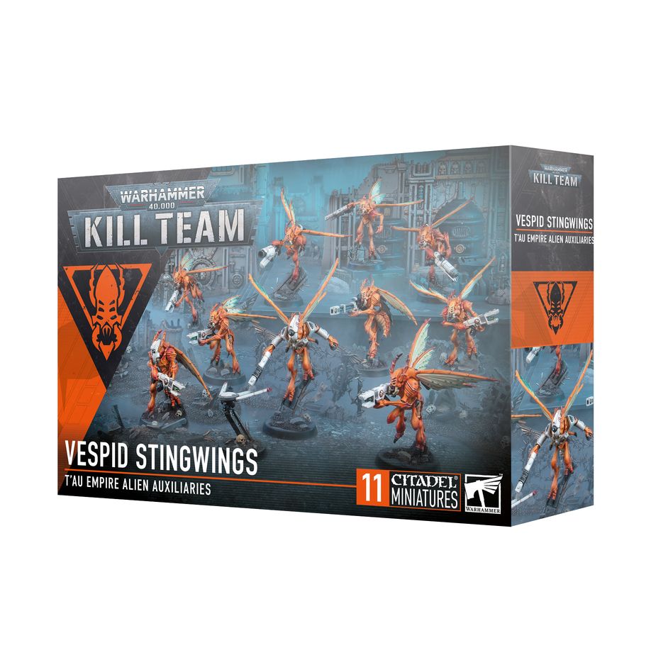 Warhammer 40K Kill Team: Vespid Stingwings - T'au Empire Alien Auxiliaries Miniatures Games Workshop