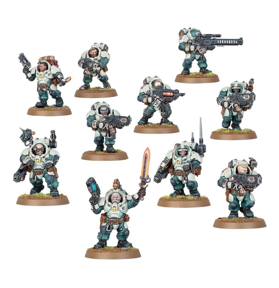 Warhammer 40,000 Hearthkyn Warriors 10体 Warhammer 40K Leagues of Votann: Hearthkyn Warriors – Common