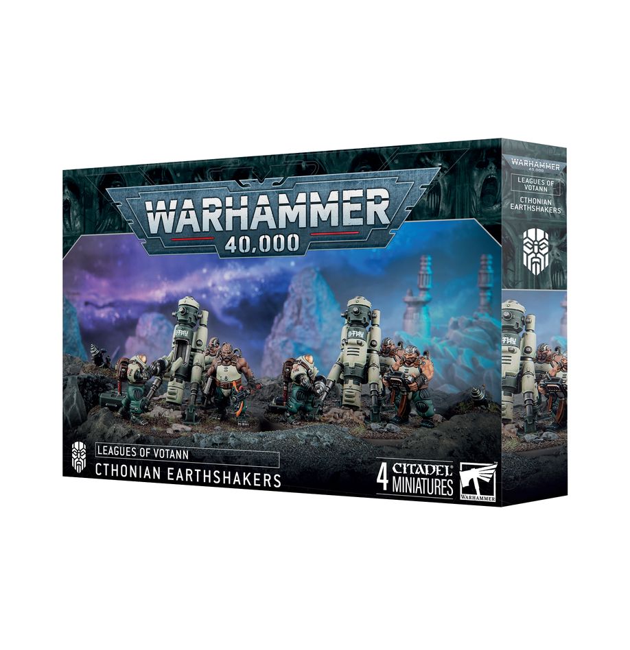 Warhammer 40K Leagues of Votann Cthonian Earthshakers Miniatures Games Workshop