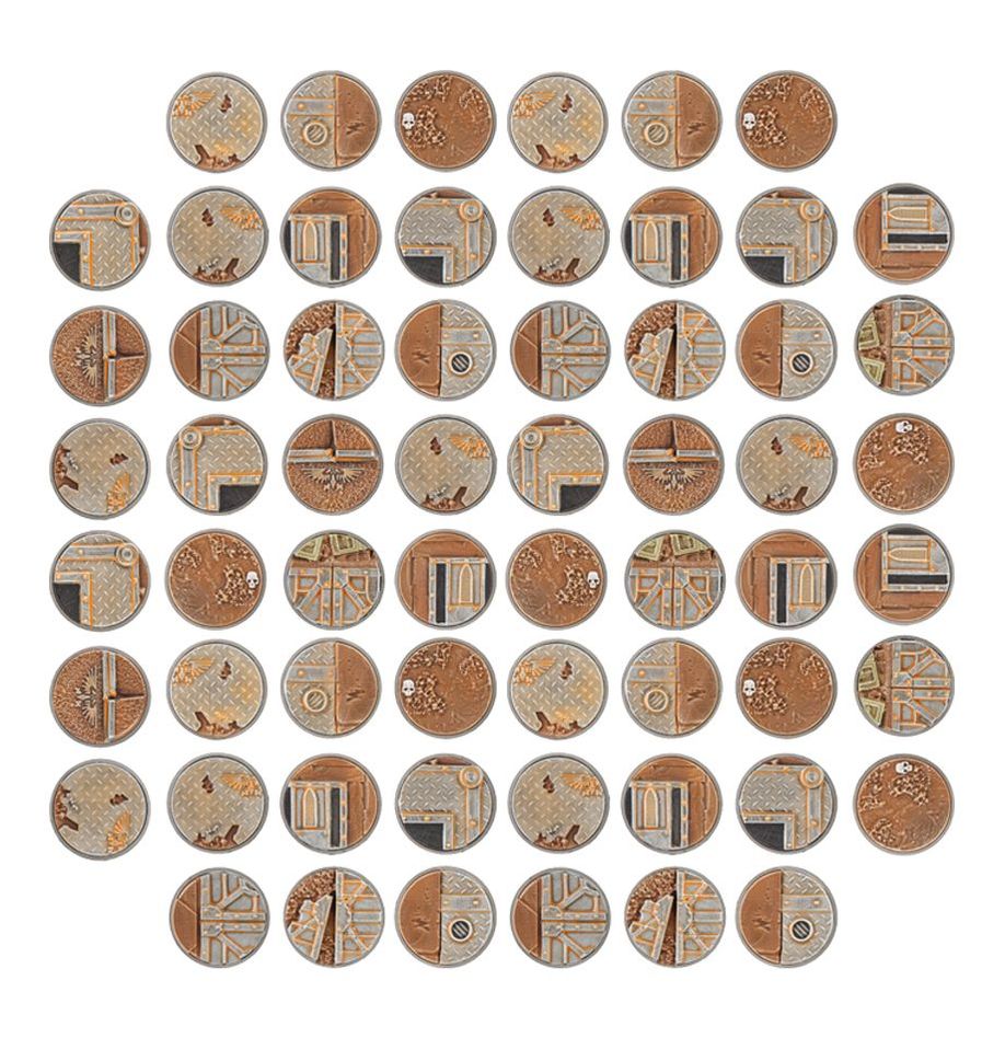 Warhammer 40K Sector Imperialis 32mm Round Bases Miniatures Games Workshop   