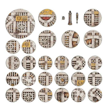 Warhammer 40K Sector Mechanicus 32mm, 40mm, & 65mm Round Bases Miniatures Games Workshop   