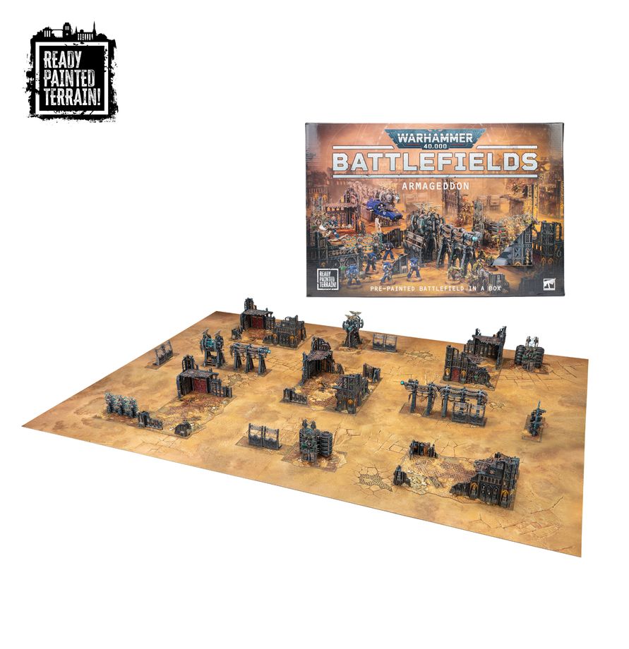 Warhammer 40K Battlefields: Armageddon – Pre Painted Miniatures Games Workshop WH40K BF Armageddon – Pre Painted