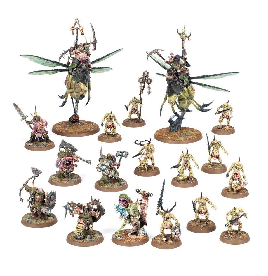 Age of Sigmar Spearhead: Maggotkin of Nurgle Miniatures Games Workshop   