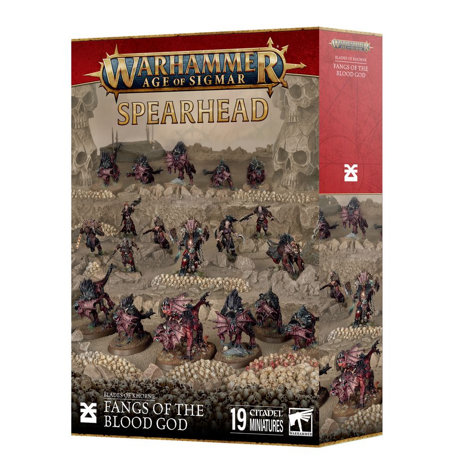 Warhammer Age of Sigmar: Spearhead: Blades of Khorne – Fangs of the Blood God Miniatures Games Workshop