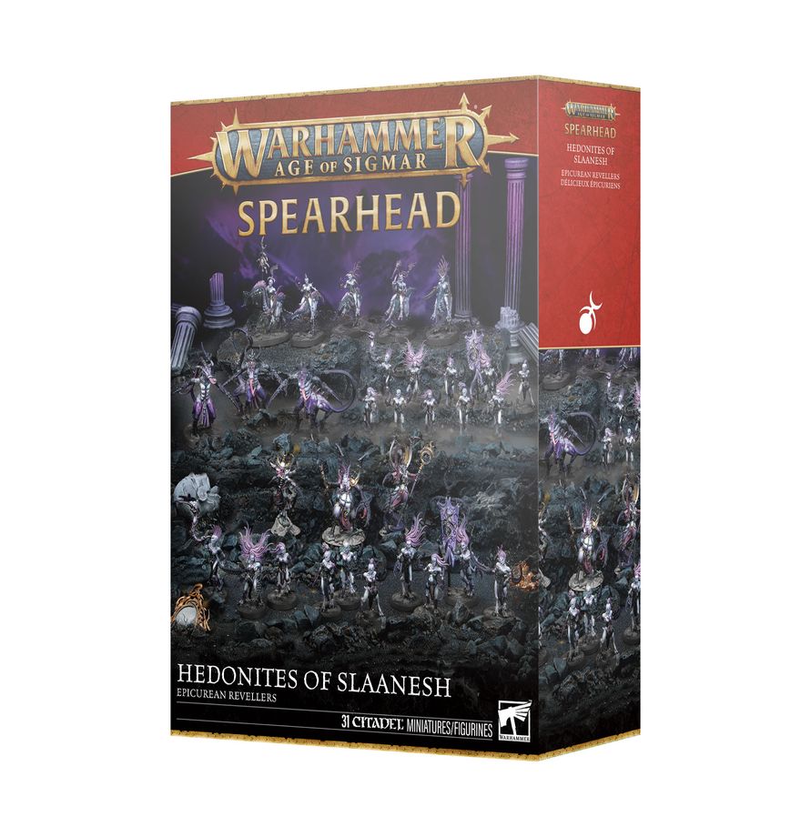 Warhammer Age of Sigmar Spearhead: Hedonites of Slaanesh – Epicurean Revellers Miniatures Games Workshop AoS Sigmarite HoS Epicurean Revellers