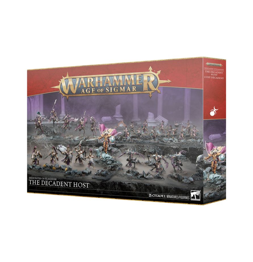 Warhammer Age of Sigmar Battleforce: Hedonites of Slaanesh – The Decadent Host Miniatures Games Workshop AoS Sigmarite HoS BF The Decadent Host