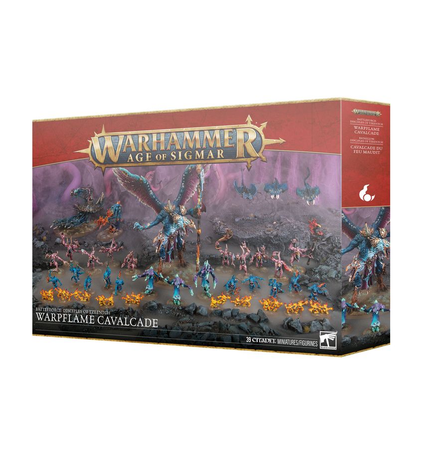 Warhammer Age of Sigmar: Battleforce: Disciples of Tzeentch – Warpflame Cavalcade Miniatures Games Workshop WHAoS BF Warpflame Cavalcade