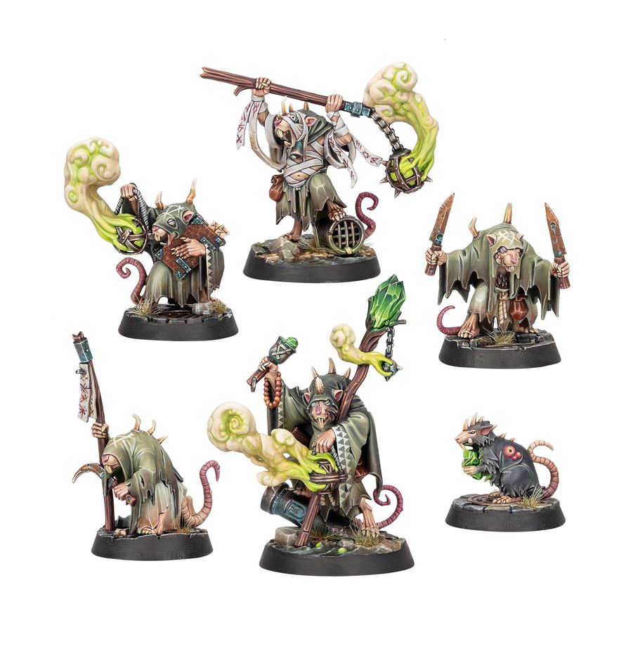 Warhammer Age of Sigmar Skaven: Plaguepack Miniatures Games Workshop AoS SKV Plaguepack