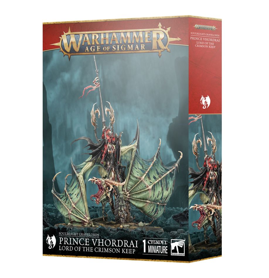 Age of Sigmar Soulblight Gravelords: Prince Vhordrai, Lord of the Crimson Keep Miniatures Games Workshop