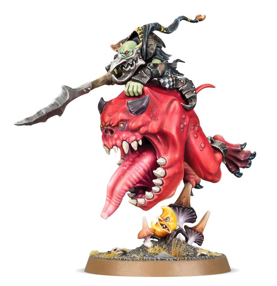 Age of Sigmar Gloomspite Gitz: Loonboss on Giant Cave Squig Miniatures Games Workshop   