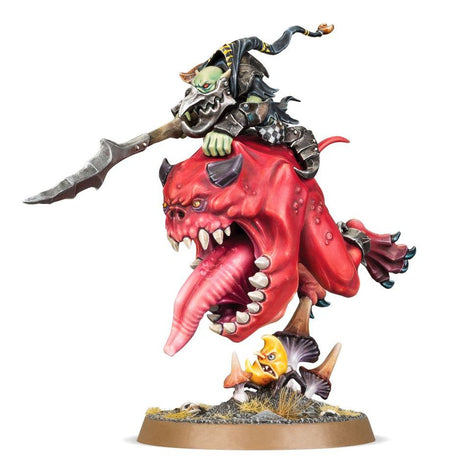 Age of Sigmar Gloomspite Gitz: Loonboss on Giant Cave Squig Miniatures Games Workshop   