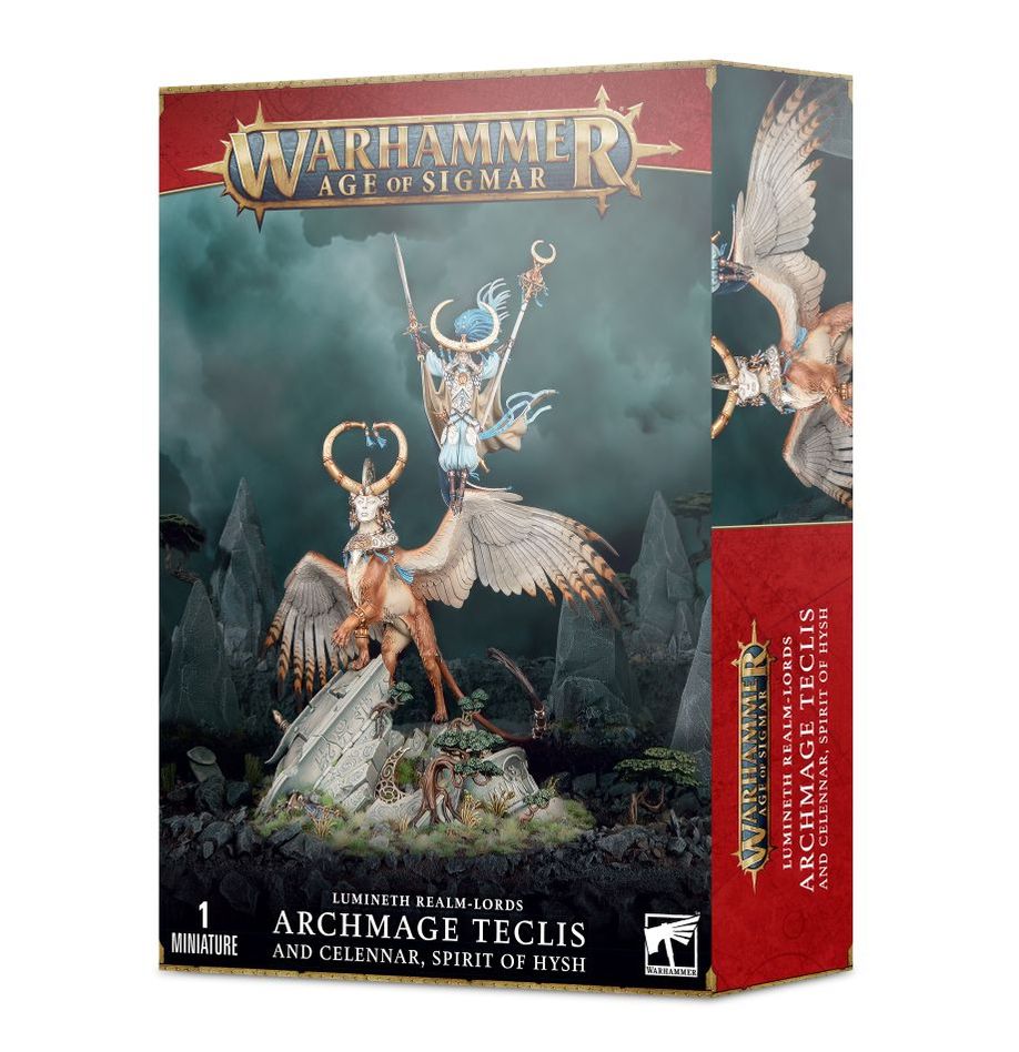 Age of Sigmar Lumineth Realm Lords: Archmage Teclis and Celennar