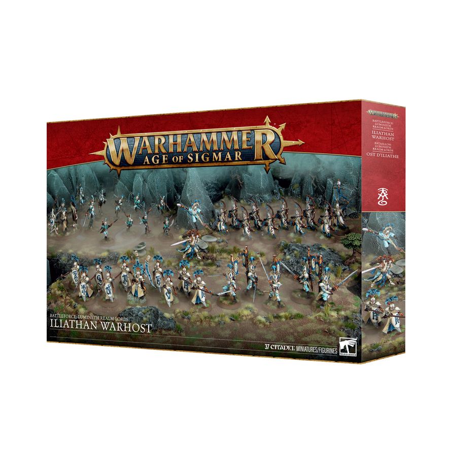 Warhammer Age of Sigmar: Battleforce: Lumineth Realm-lords – Iliathan Warhost Miniatures Games Workshop WHAoS BF Iliathan Warhost