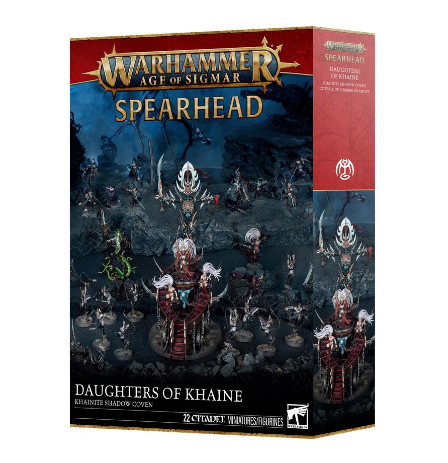 Warhammer Age of Sigmar: Spearhead: Daughters of Khaine – Khainite Shadow Coven Miniatures Games Workshop AoS SH DoK – Khainite Shadow Coven