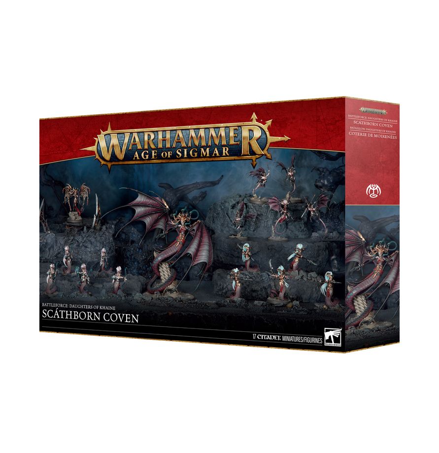 Warhammer Age of Sigmar: Battleforce: Daughters of Khaine – Scáthborn Coven Miniatures Games Workshop AoS BF DoK – Scáthborn Coven