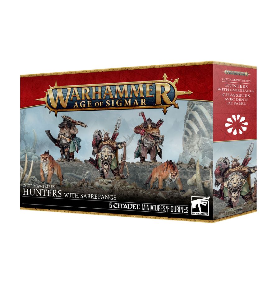 Age of Sigmar: Ogor Mawtribes Hunters with Sabrefangs Miniatures Games Workshop AoS OMT Hunters with Sabrefangs