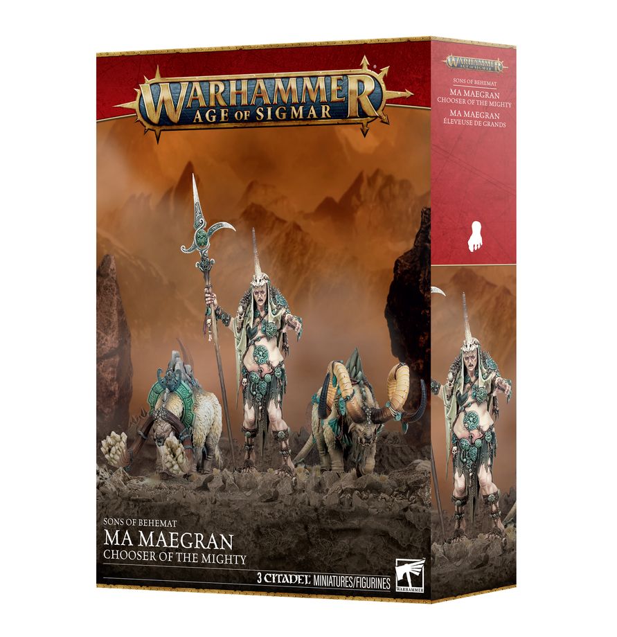 Age of Sigmar Sons of Behemat Ma Maegran – Chooser of the Mighty Miniatures Games Workshop AoS SBT Ma Maegran