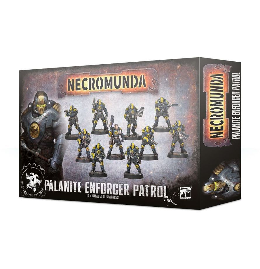 Warhammer Necromunda: Palanite Enforcer Patrol Miniatures Games Workshop WHNEC Palanite Enforcer Patrol