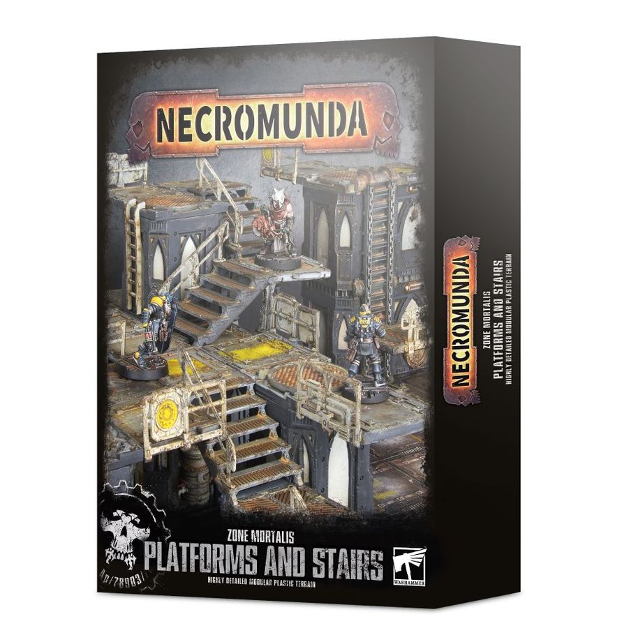 Warhammer Necromunda Zone Mortalis Platforms and Stairs Miniatures Games Workshop WHNEC Zone Mortalis Platforms and Stairs